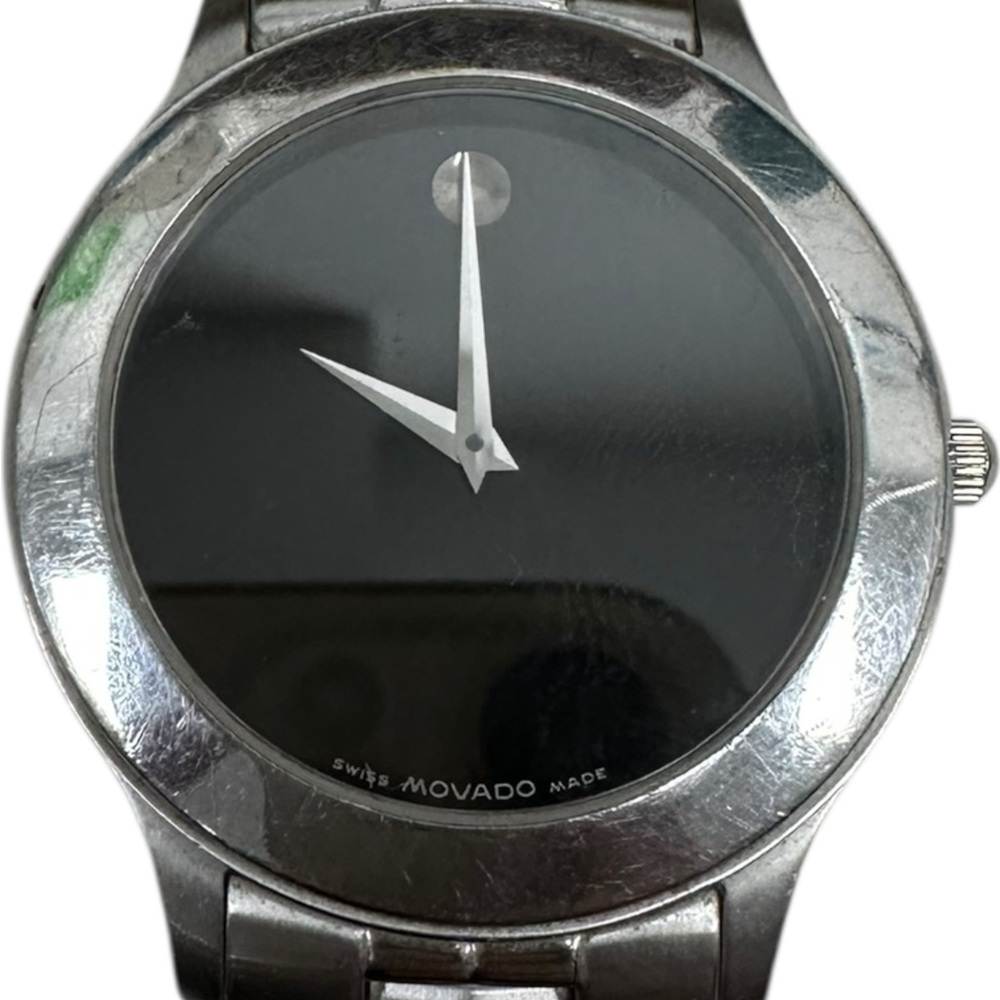 Movado Black Dial Silver Smartwatch